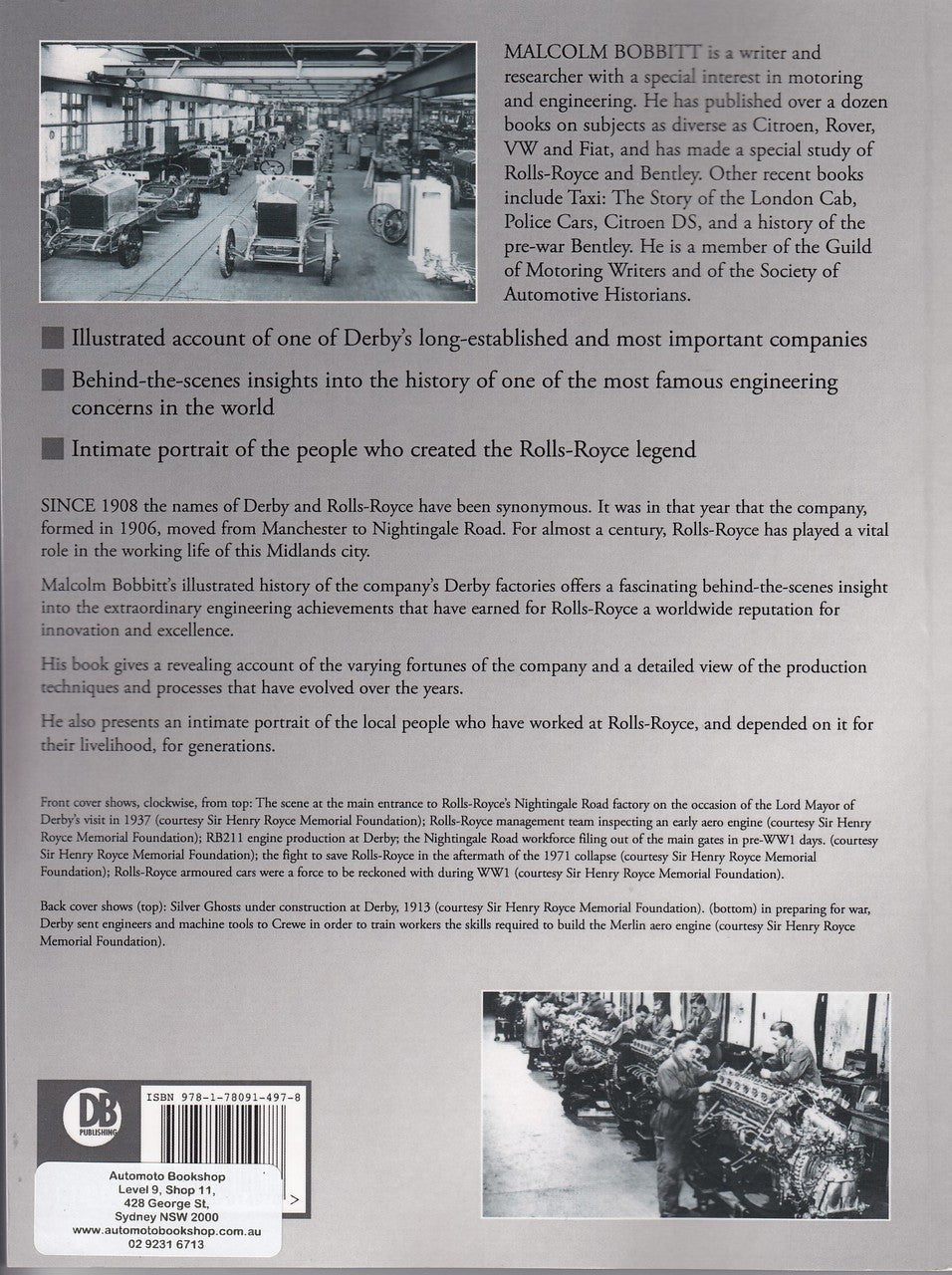 Rolls-Royce At Derby  (Malcolm Bobbitt, Paparback, 9781780914978)