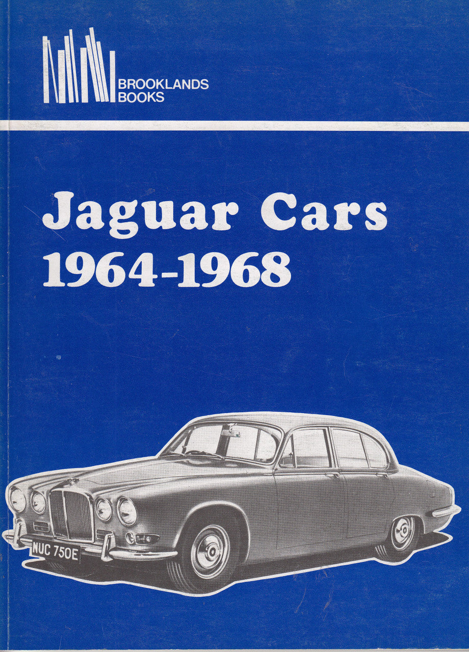 Jaguar Cars 1964-1968 road tests book with blue cover and classic car illustration