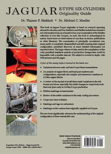 Jaguar E-Type: Six-Cylinder Originality Guide (978185443284)