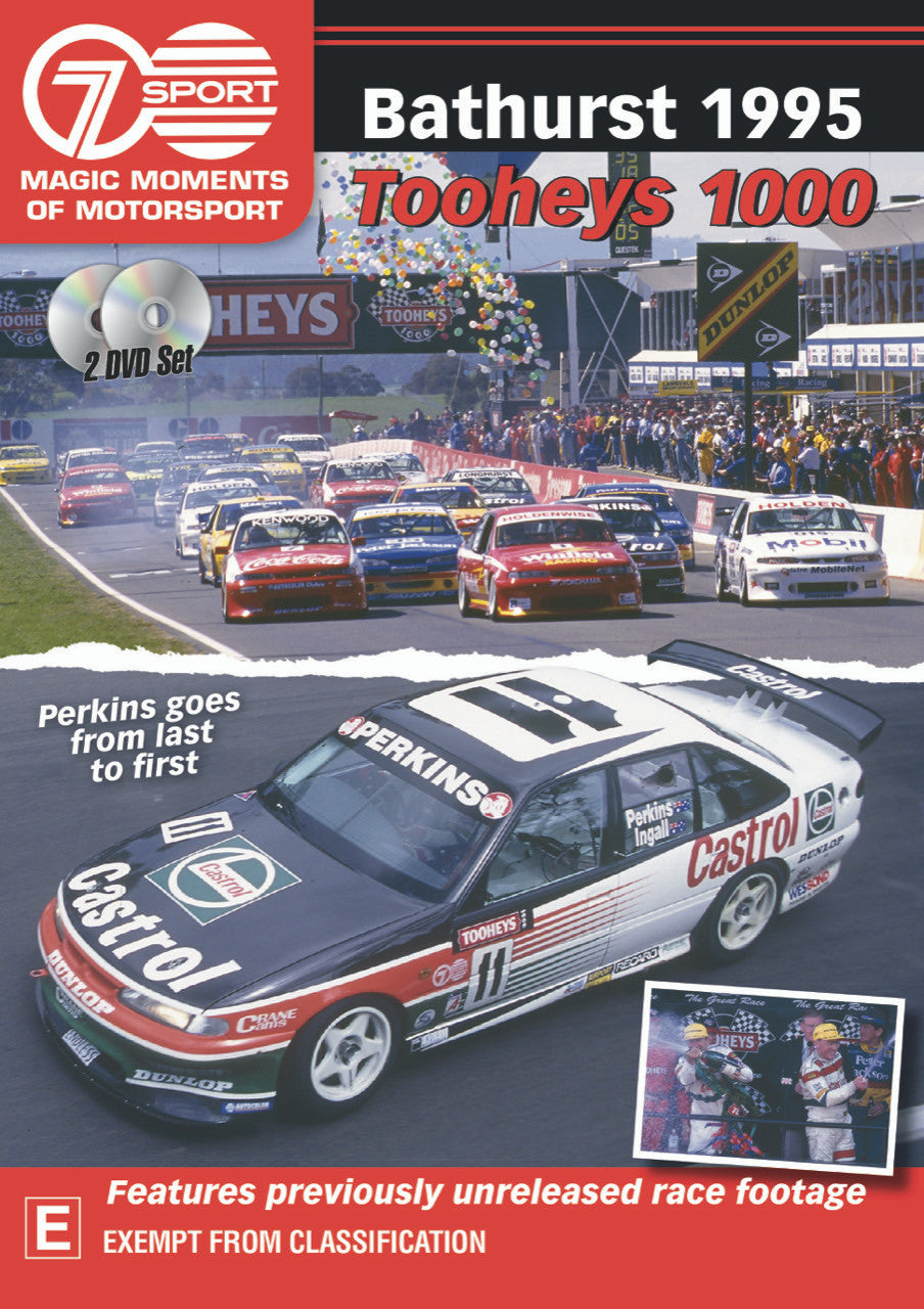 Bathurst 1995 Tooheys 1000 - Perkins goes from last to first DVD (9340601002951)