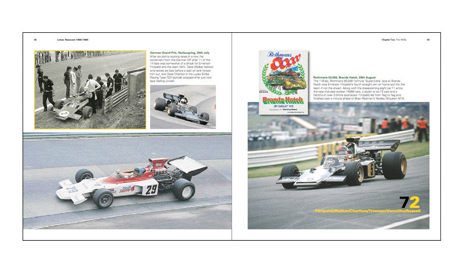 Lotus Racecars 1966 - 1986 Previously Unseen Images Sample Page