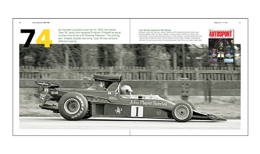 Lotus Racecars 1966 - 1986 Previously Unseen Images Sample Page