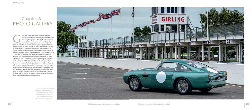Book page photo of a green sports car parked roadside, front three-quarter view