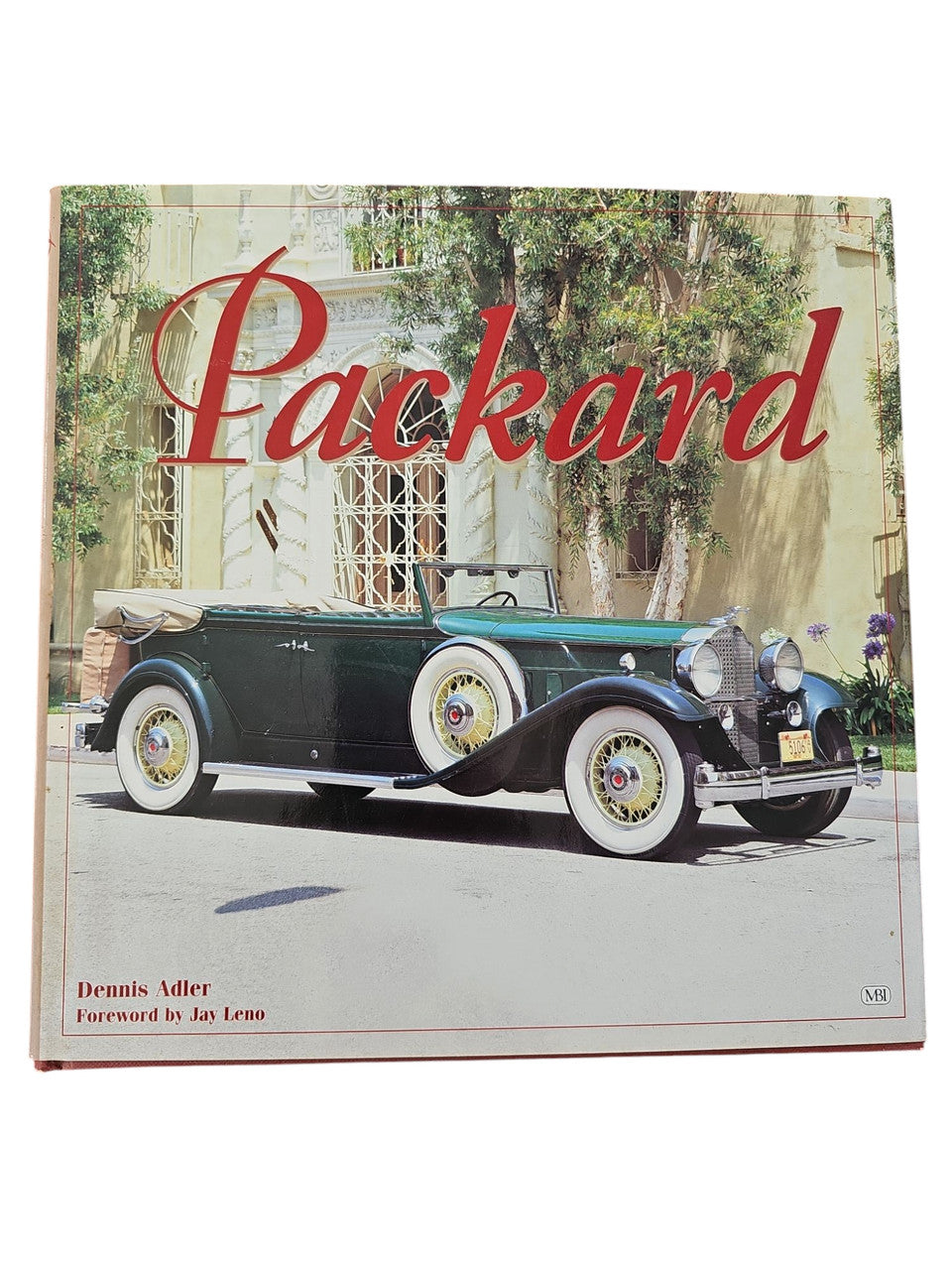 Packard hardcover book with red “Packard” title and vintage car on the cover