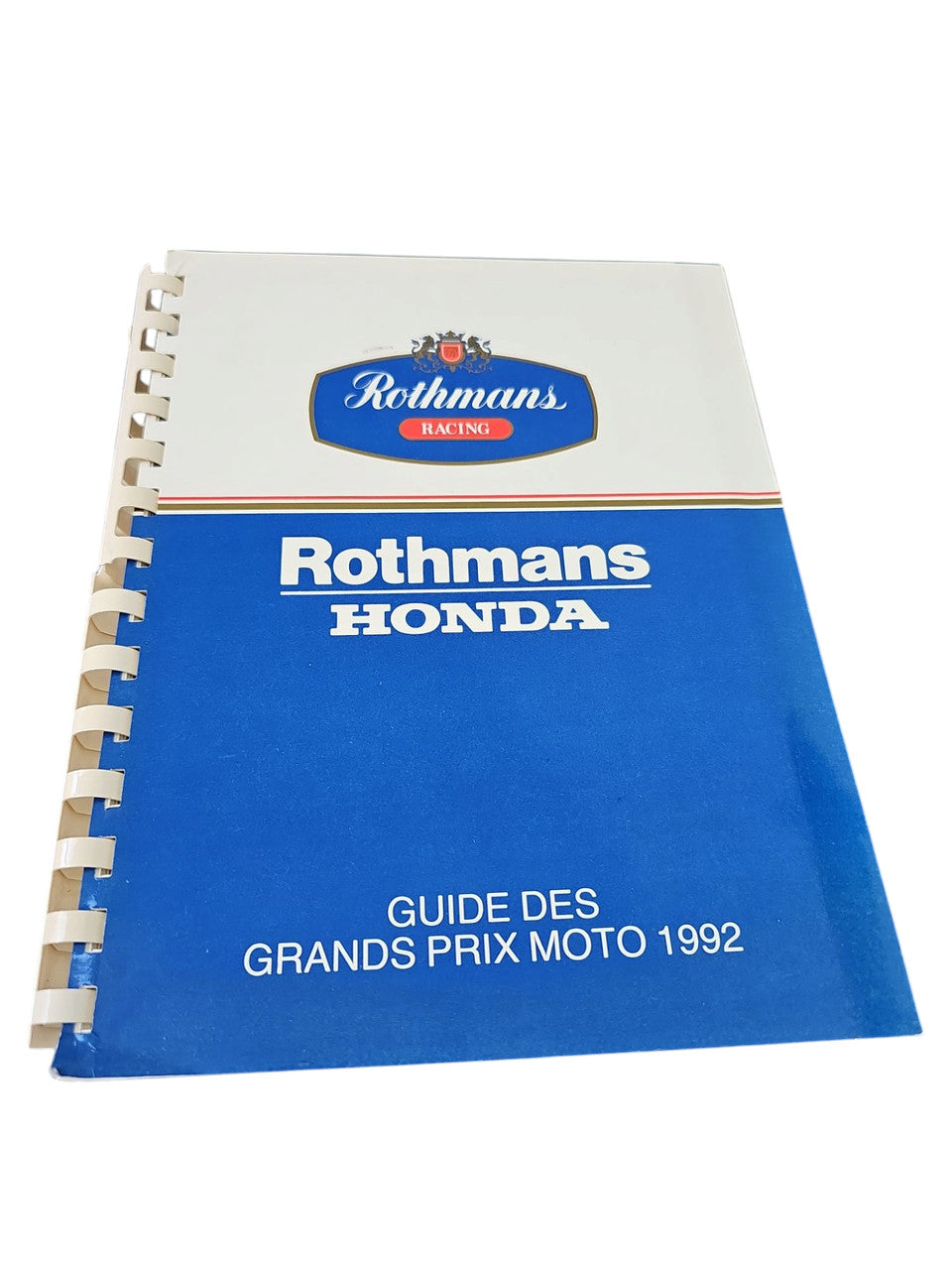 Rothmans Racing Honda Guide Des Grands Prix Moto 1992 (French Languague)