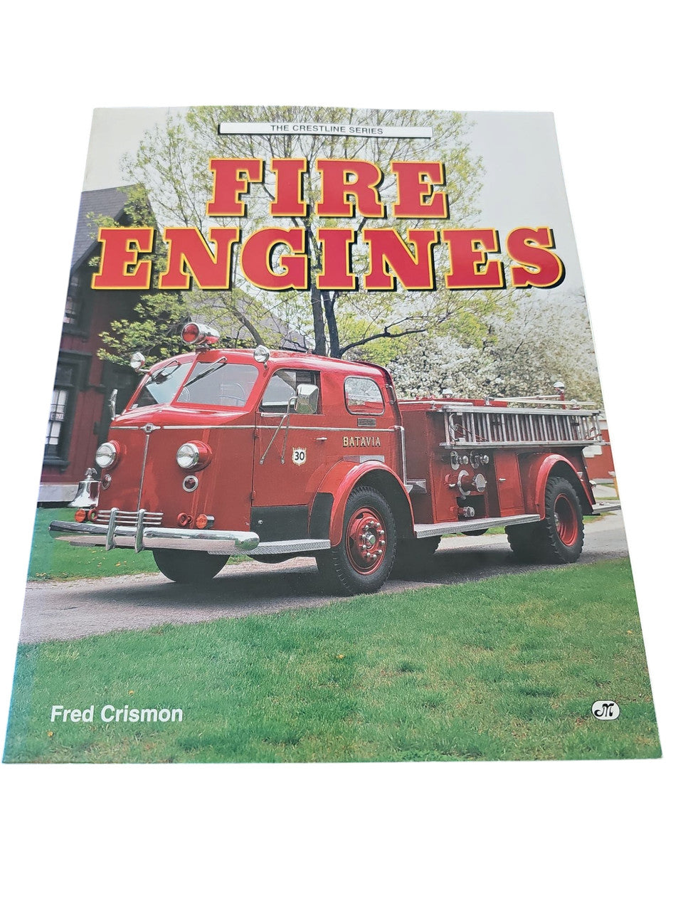 Fire Engines book cover with red fire engine and bold title text