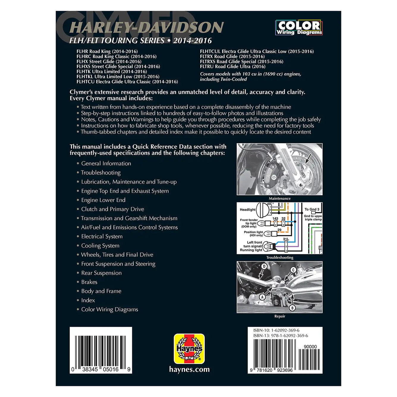 Harley-Davidson FLH/FLT Touring Series 2014-2016 Service Repair Manual (CM257)