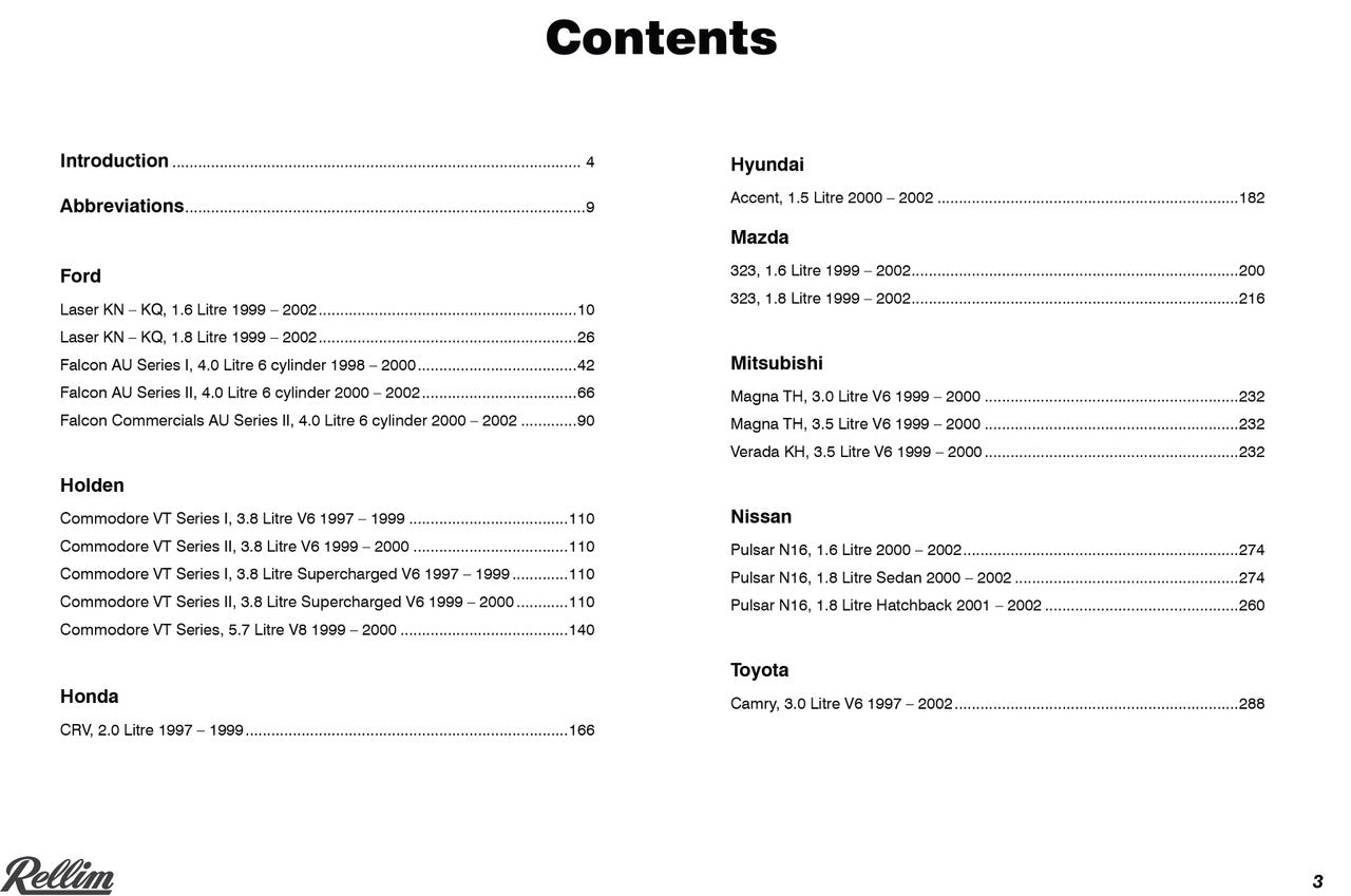 Rellim Wiring Diagrams volume 1 (RERW1, 9781876953102)
