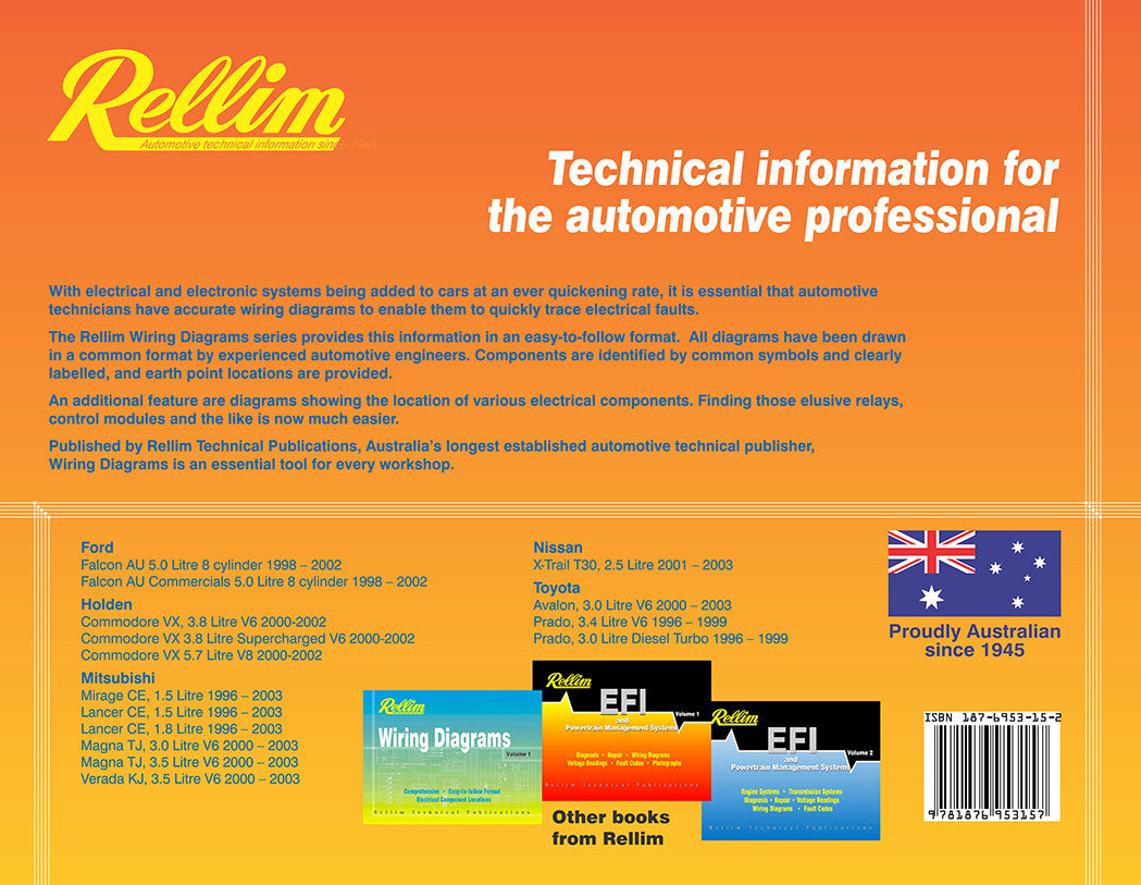 Rellim Wiring Diagrams volume 2 (RERW2, 9781876953157)