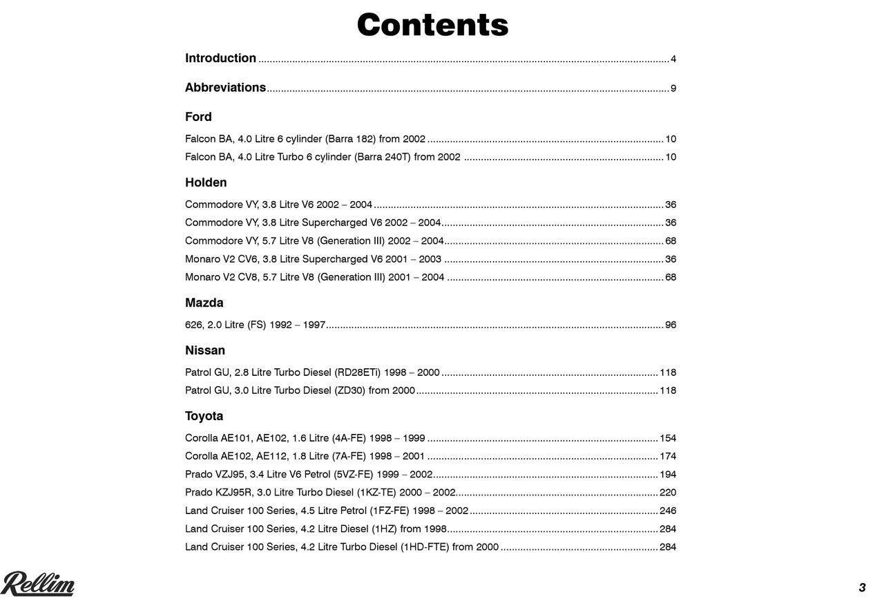 Rellim Wiring Diagrams volume 3 (RERW3, 9781876953218)