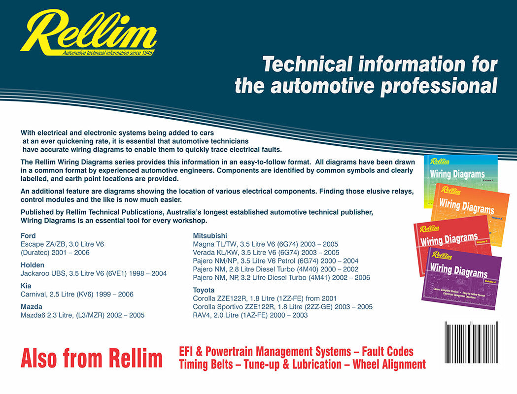 Rellim Wiring Diagrams volume 5 (RERW5, 9781876953478)
