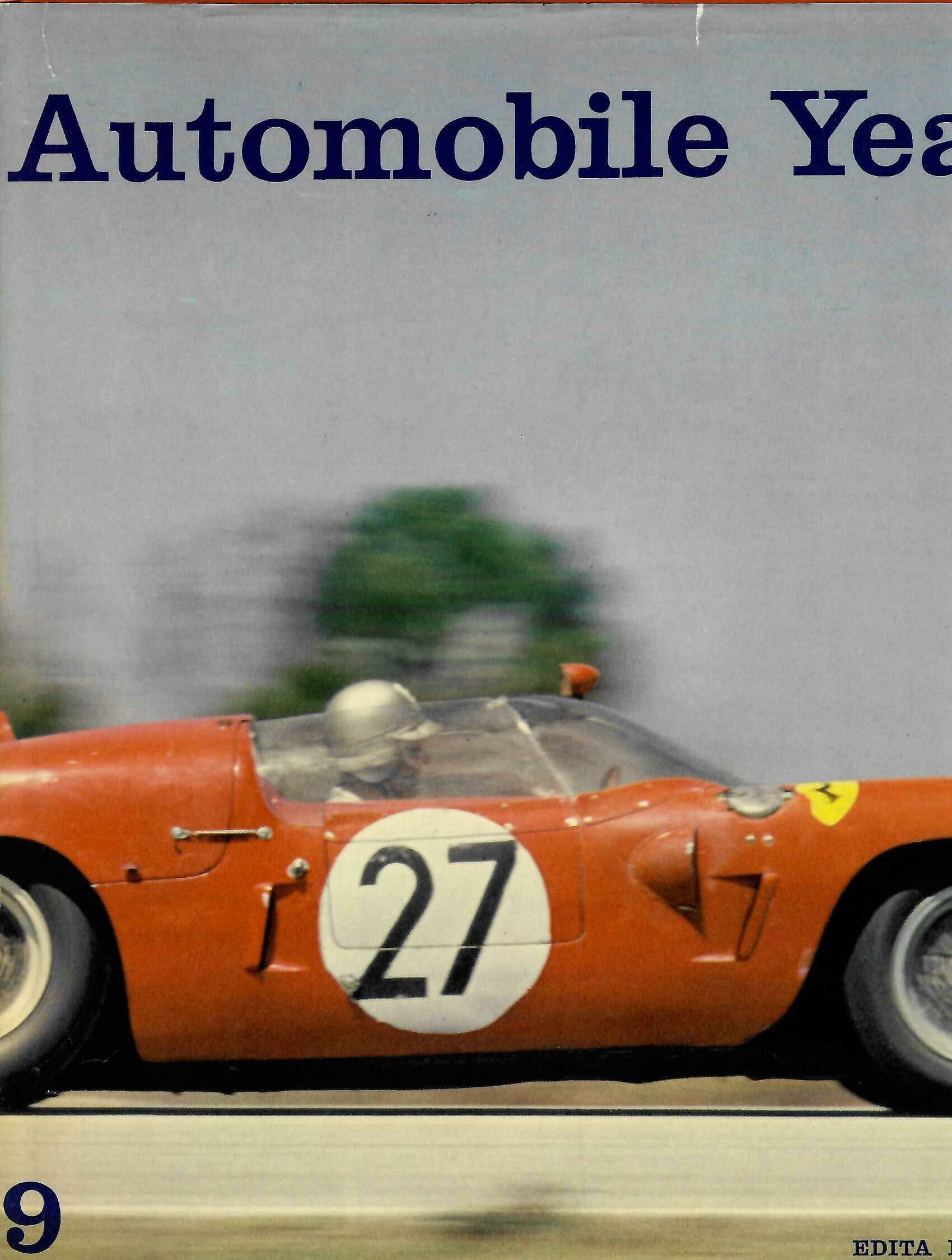 Orange 1961–1962 style race car with number 27 on hood, front view