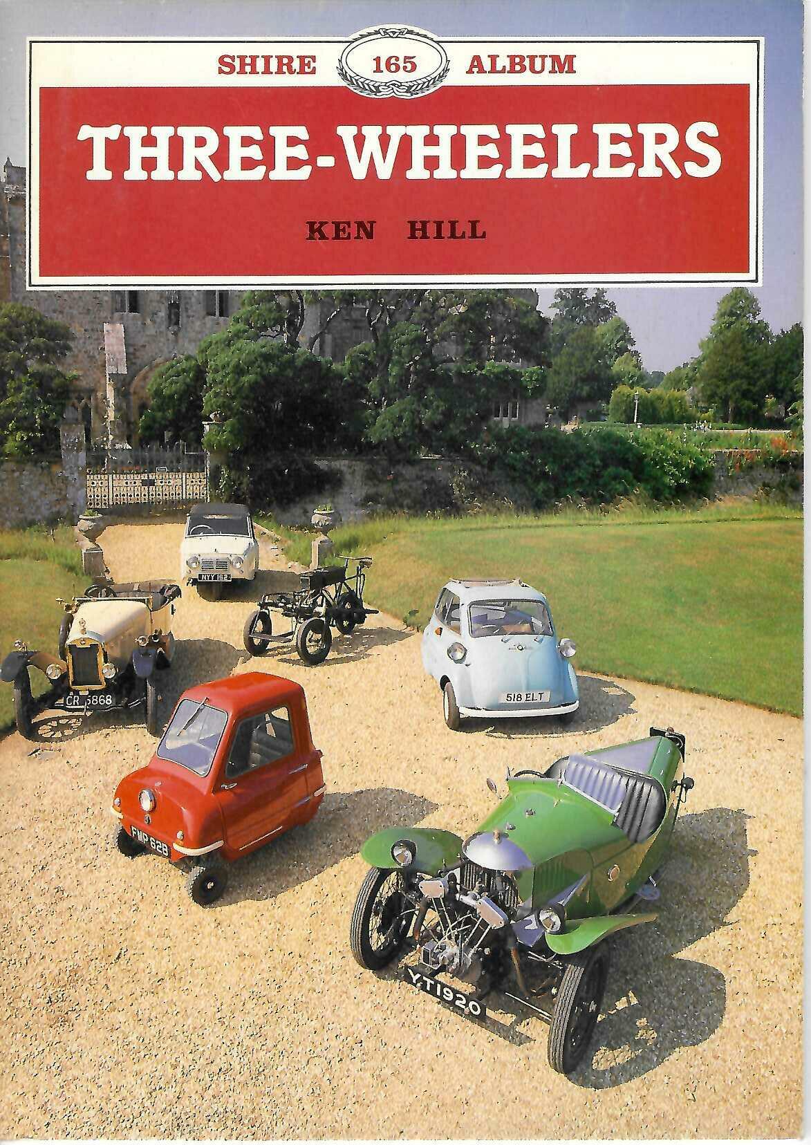 Three-wheelers book cover with large red title text and Ken Hill name