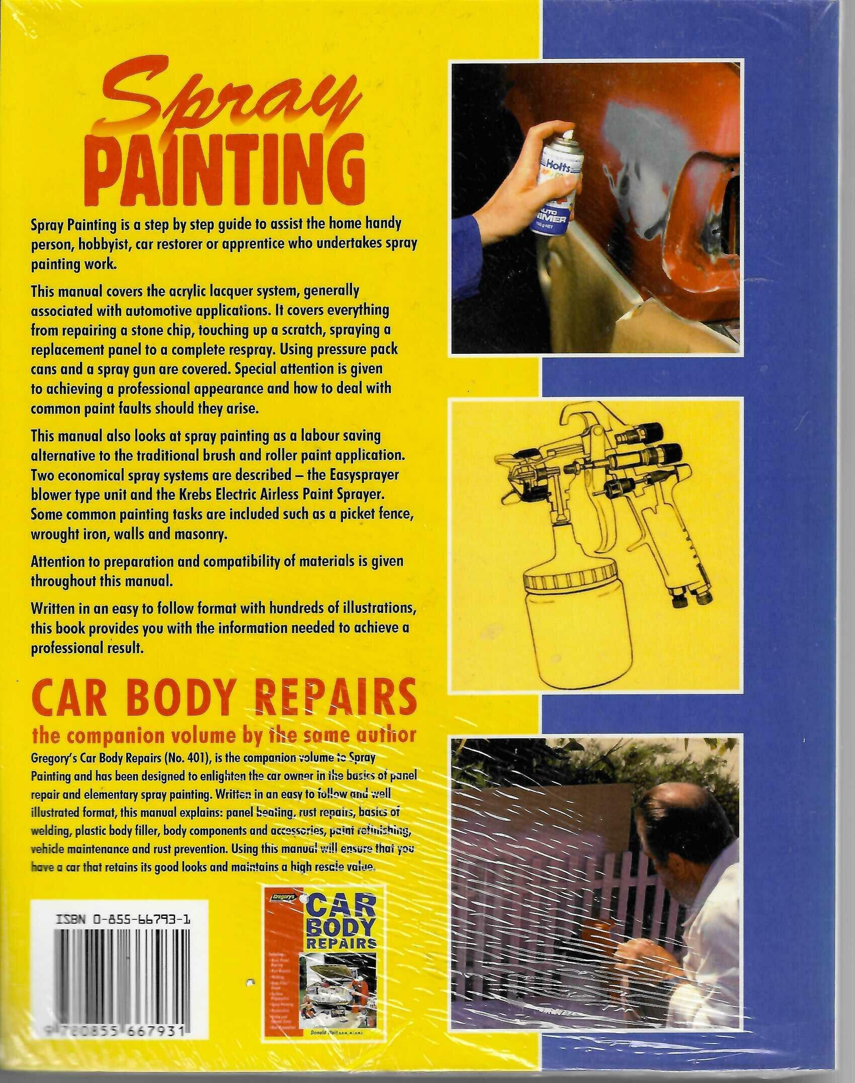 Gregory's Spray Painting Manual No. 419 - Donald Wait back cover