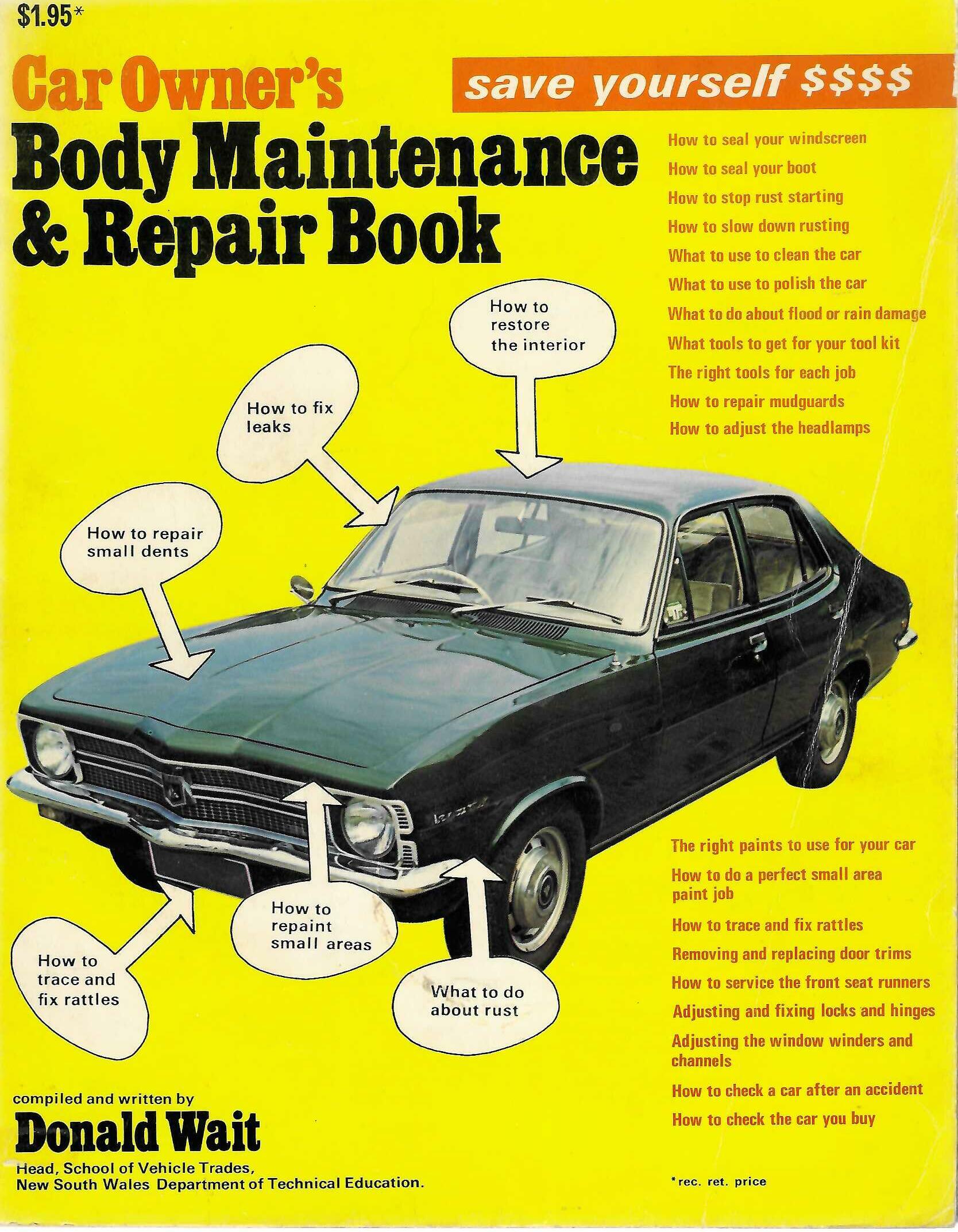 Car Owner's Body Maintenance & Repair Book