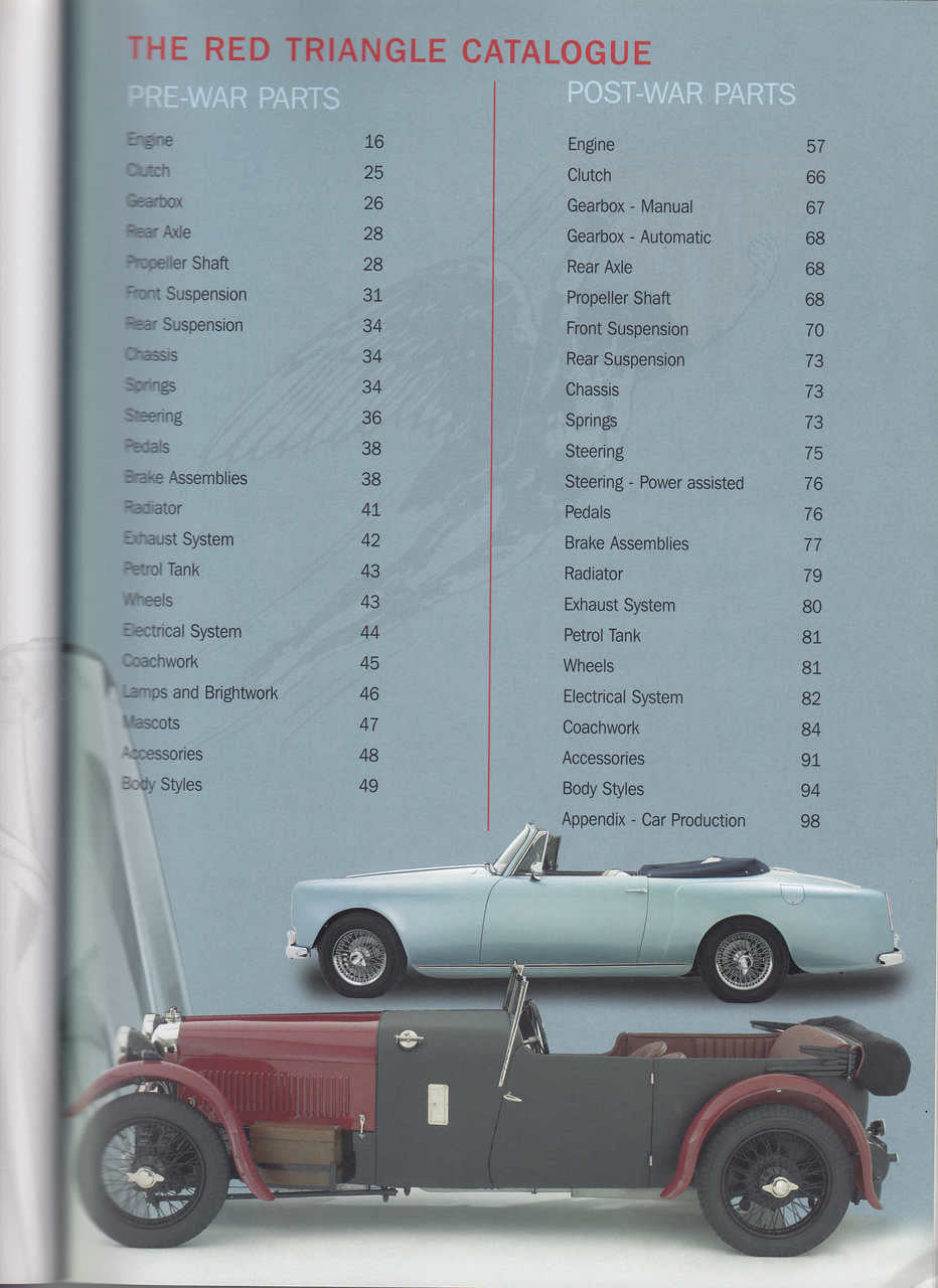 The Red Triangle Catalogue: The Home Of Alvis Cars (TRTCATALOGUE)