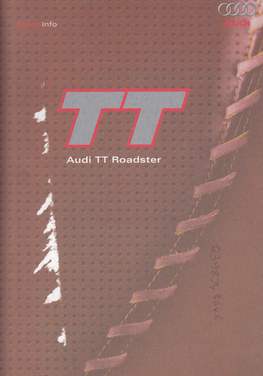 Audi TT Roadster - Press Info Kit 2002 (TTPRESSINFO)