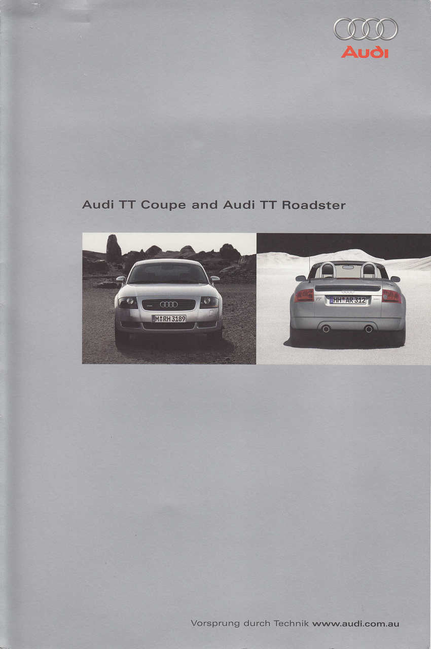 Audi TT Roadster - Press Info Kit 2002 (TTPRESSINFO)