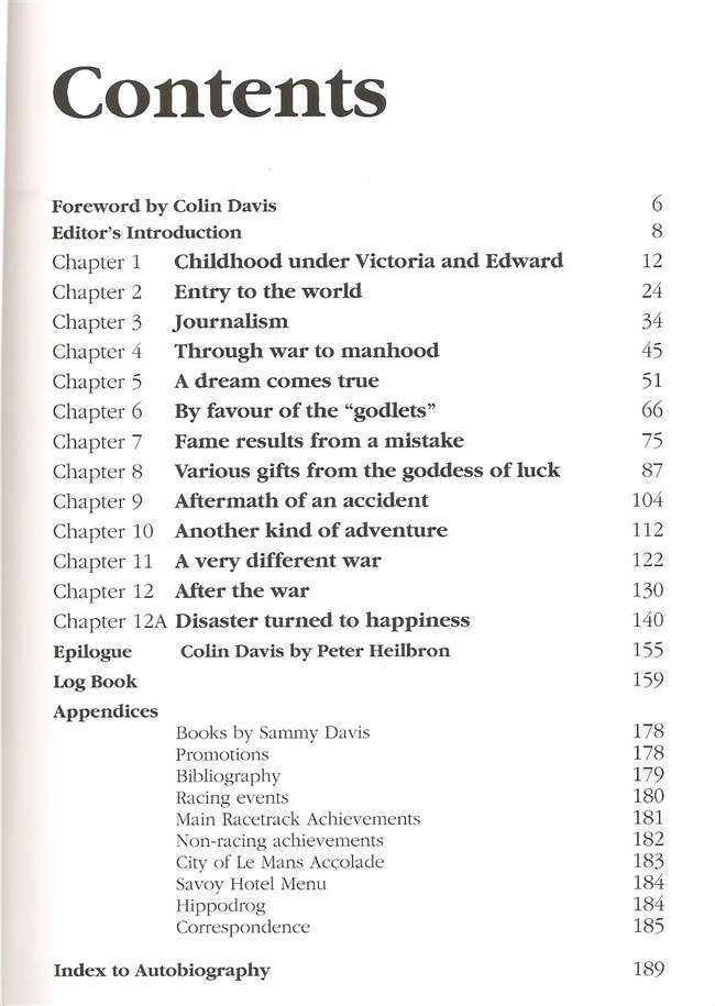 My Lifetime in Motorsport: S C H Sammy Davis