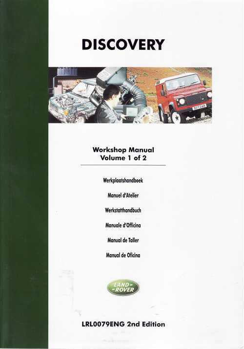 Land Rover Discovery 1994 - 1999 Workshop Manual (2 Volumes)