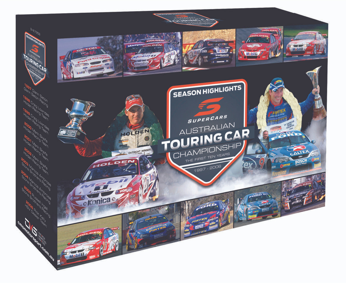 Supercars Australian Touring Car Season Highlights – 1997 to 2006 DVD Box Set (9340601002227)