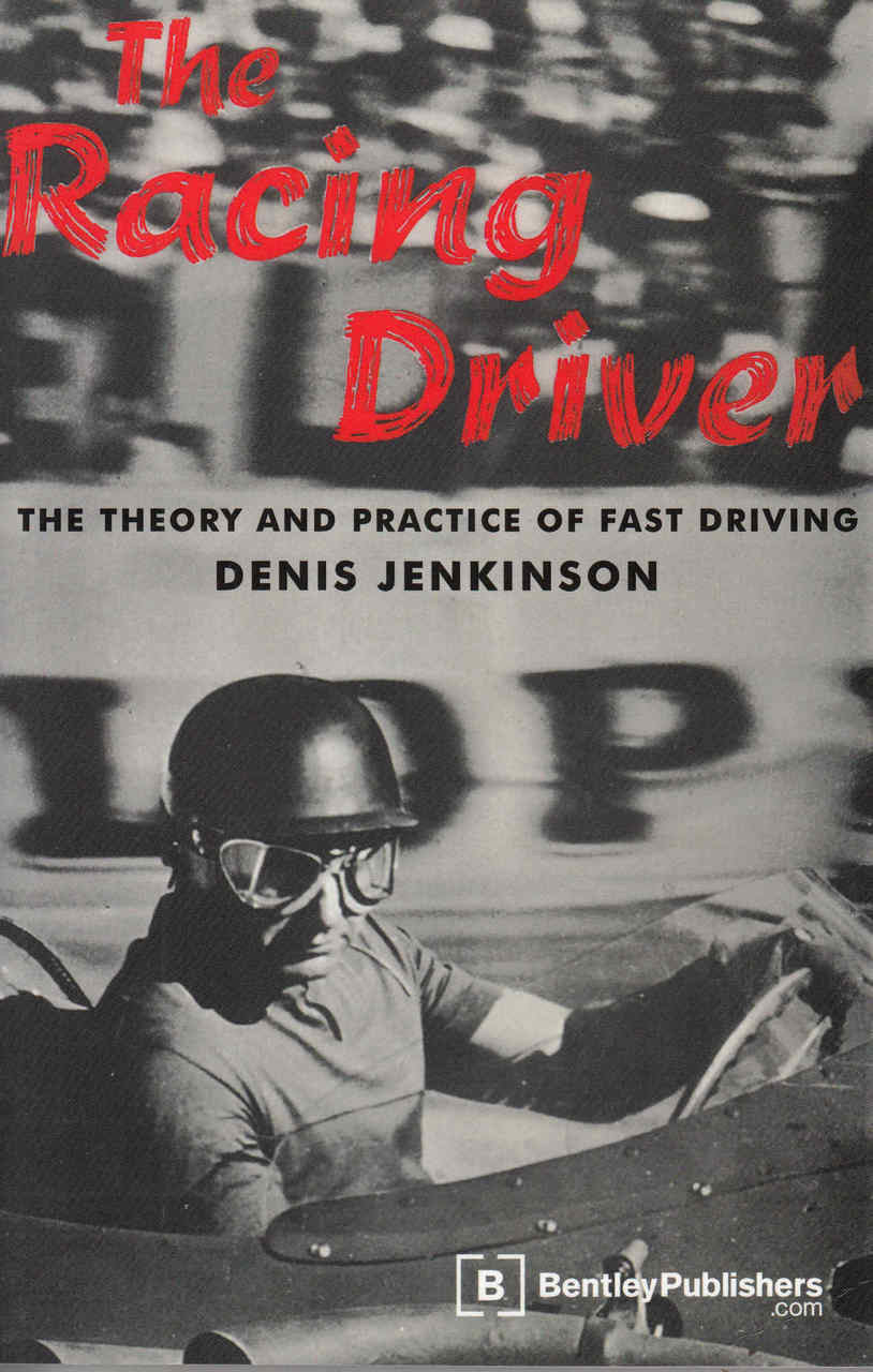 Racing driver book cover: 'The Racing Driver' and Dennis Jenkinson.