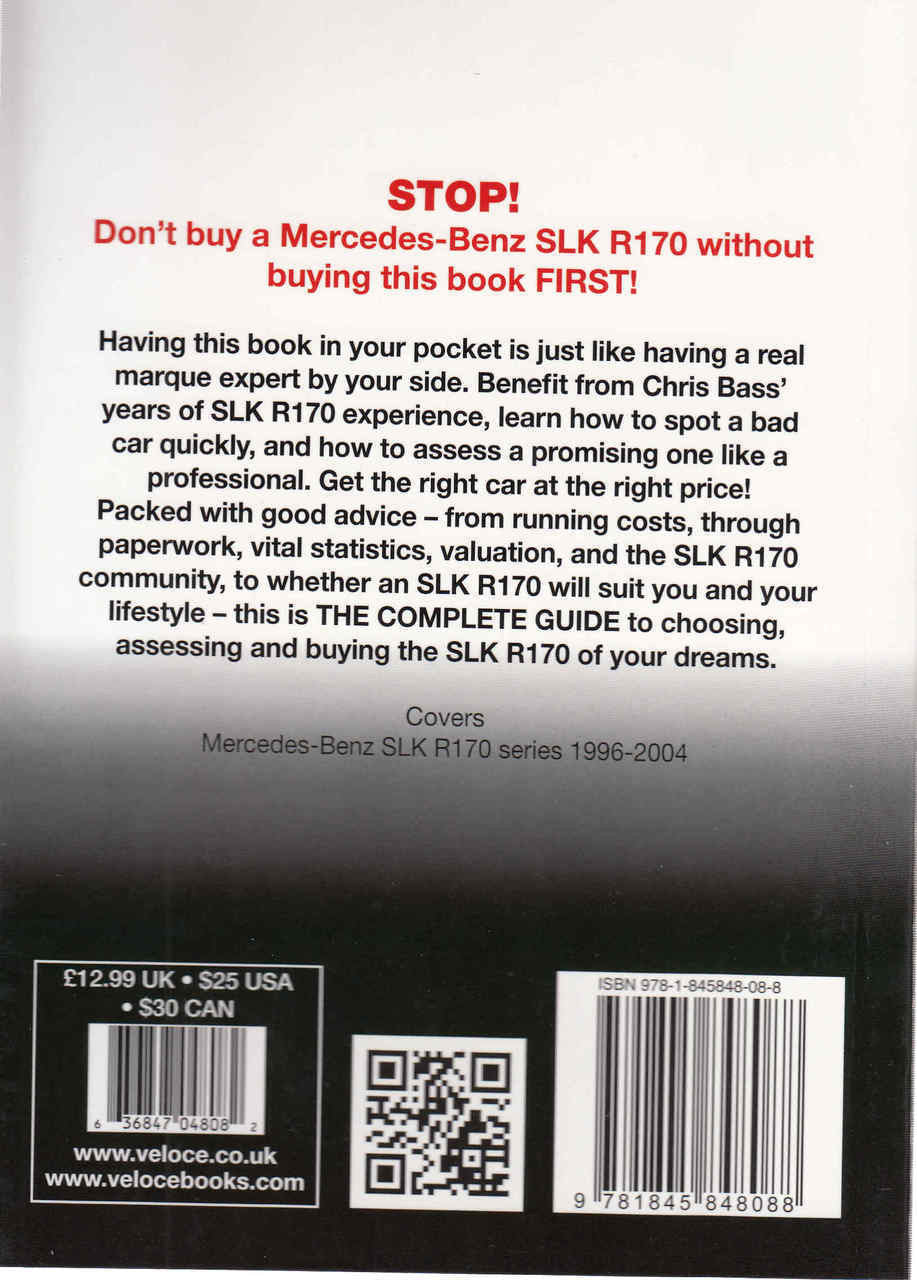 Mercedes-Benz SLK R170 series: The Essential Buyers Guide (9781845848088) - back