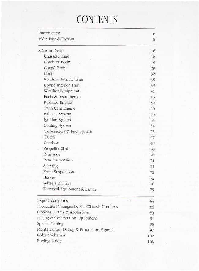 Original MGA The Restorer's Guide