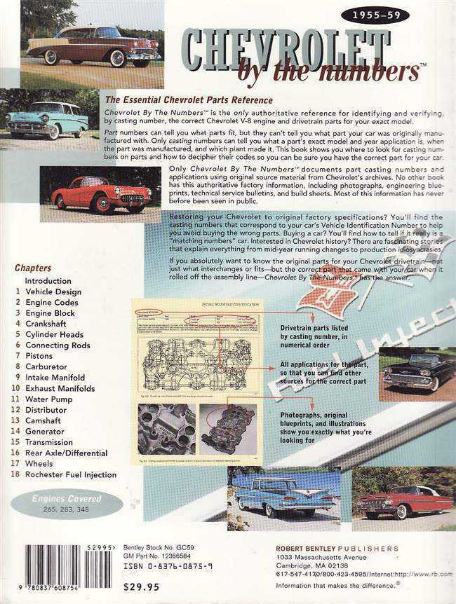 Corvette by the Numbers 1955 - 1959