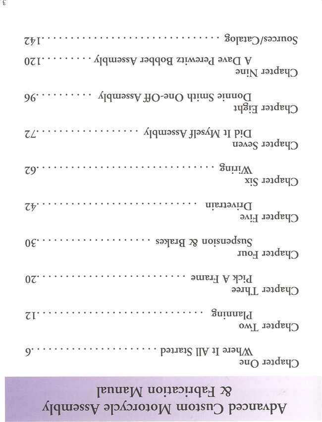 Advanced Custom Motorcycle Assembly &amp; Fabrication Manual