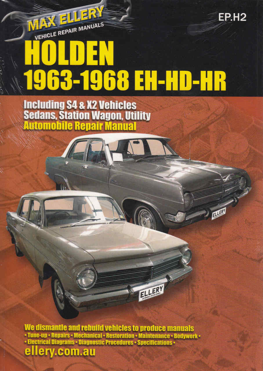 Holden EH, HD, HR Series 1963 - 1968 Workshop Manual - front