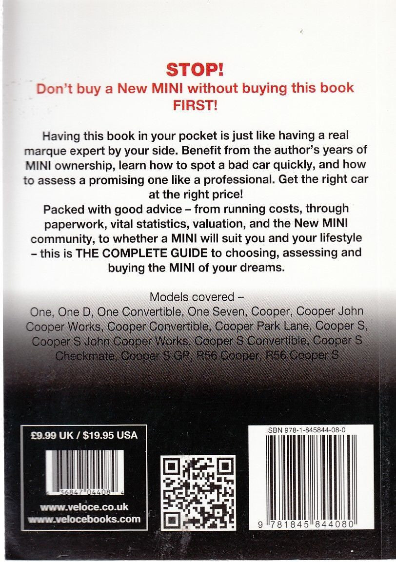 New Mini All models 2001 to 2006: The Essential Buyer's Guide Back Cover