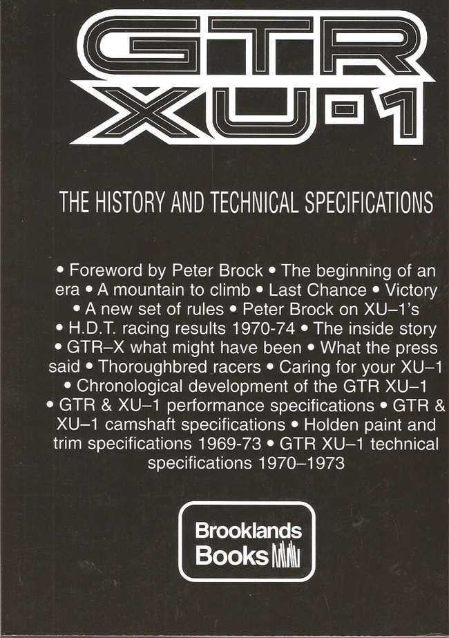 Holden Torana GTR XU-1: The History and Technical Specifications