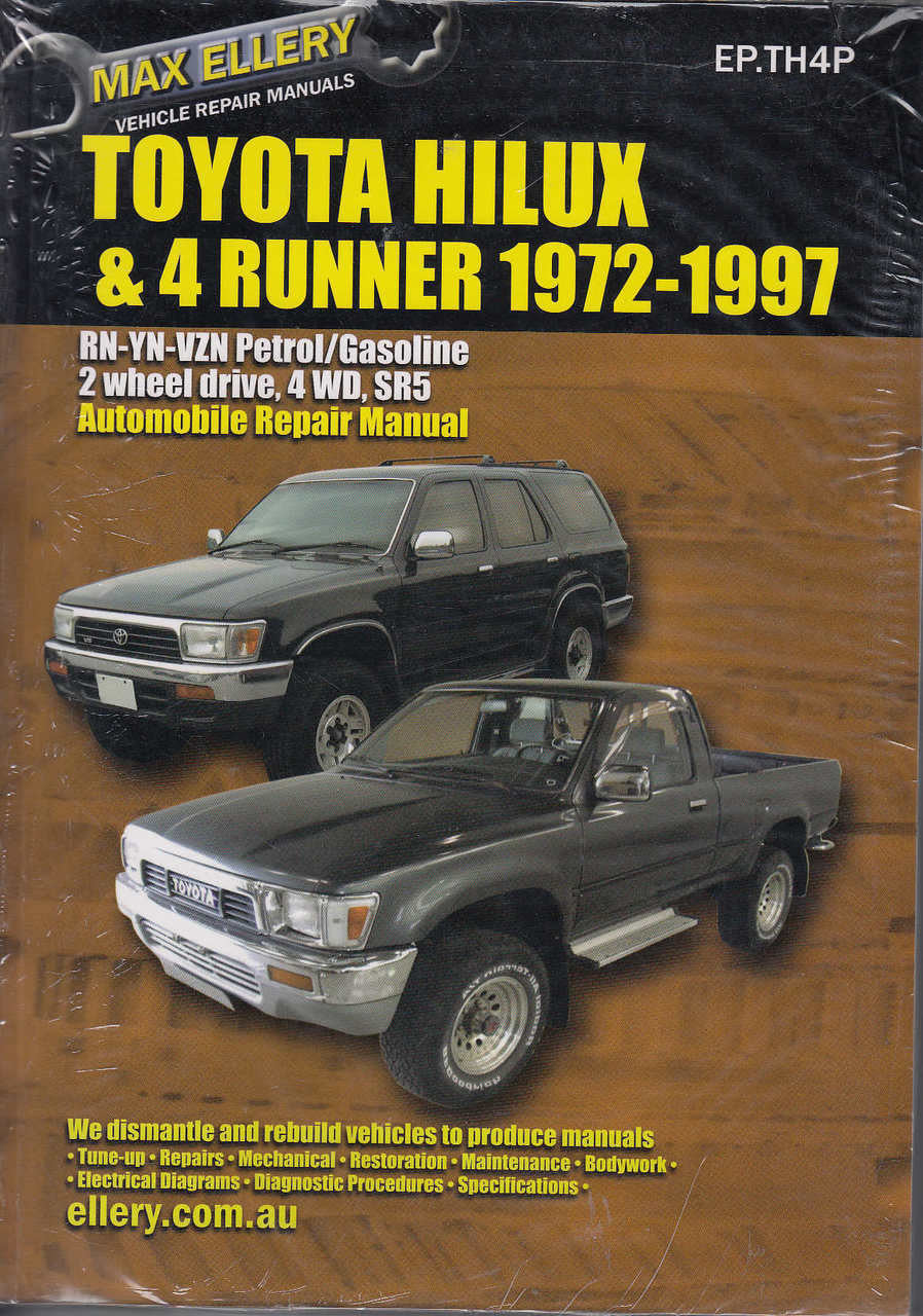 Toyota Hilux & 4Runner RN YN VZN Petrol 1972 - 1997 Workshop Manual