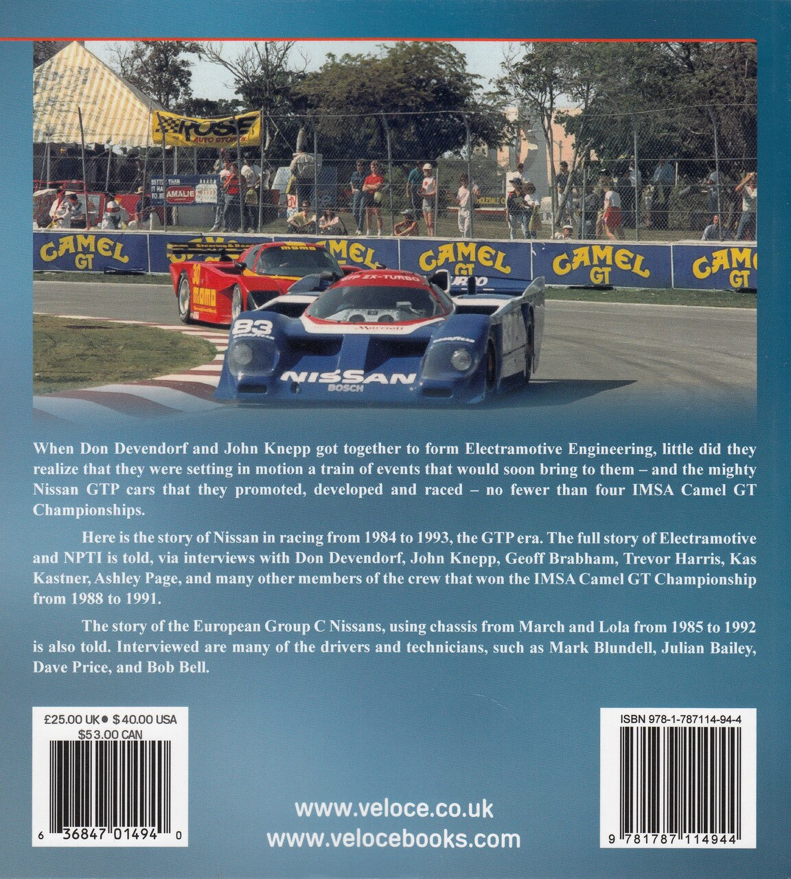 Nissan - The GTP & Group C Racecars 1984-1993 Lightning Speed Veloce Classic Reprint Series (9781787114944)