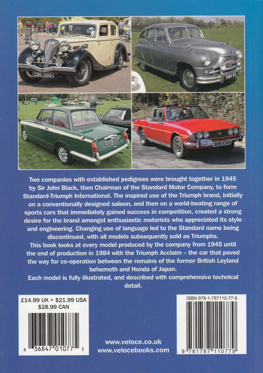 Triumph & Standard Cars 1945 to 1984 - A Pictorial History