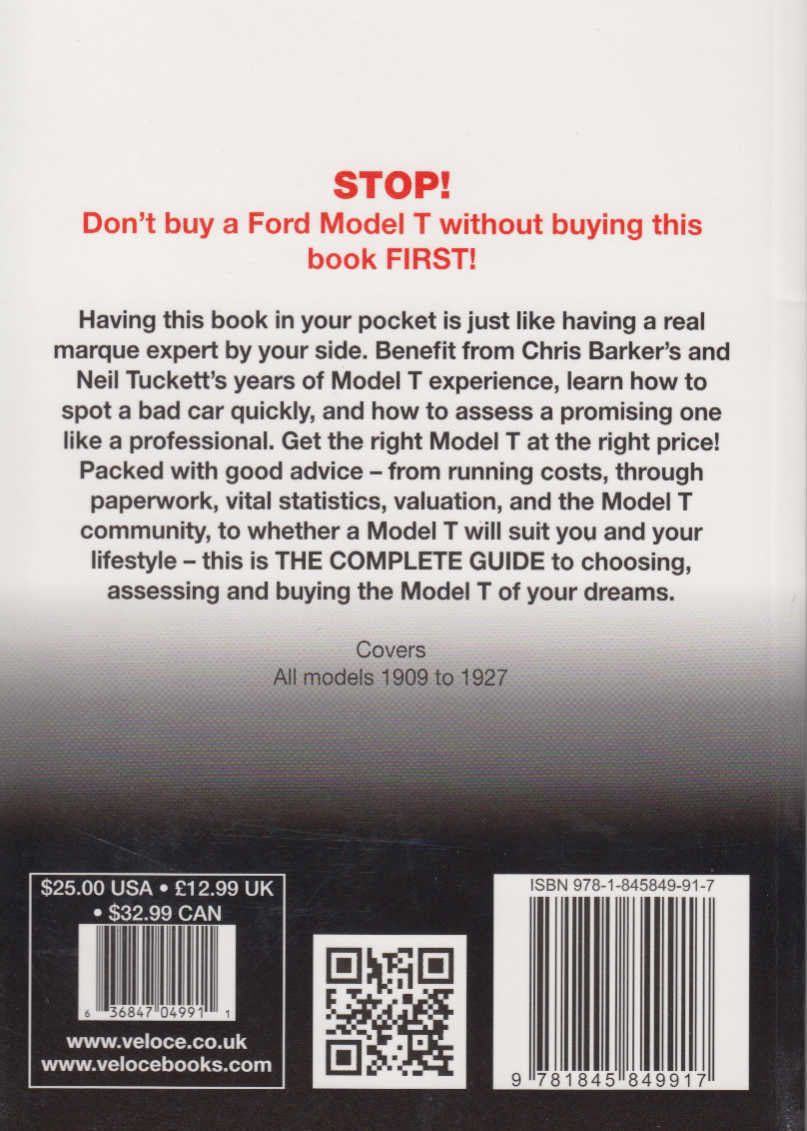 Ford Model T All models 1909 to 1927: The Essential Buyer's Guide (9781845849917)