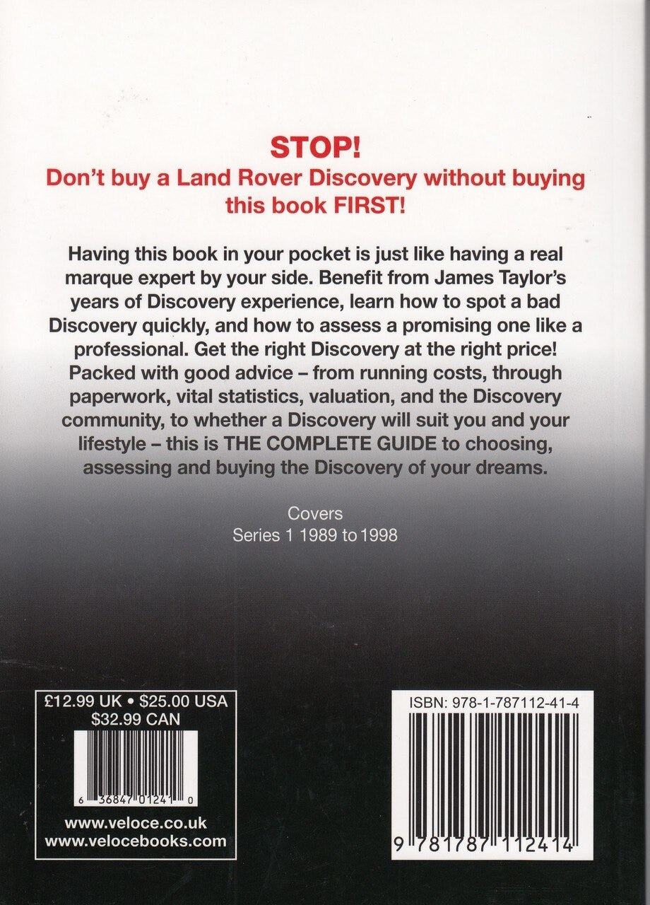 Land Rover Discovery Series 1 1989 - 1998 The Essential Buyer's Guide (9781787112414)