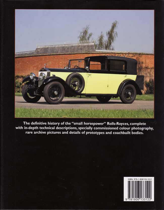 Automotive history book back cover with green and black vintage car
