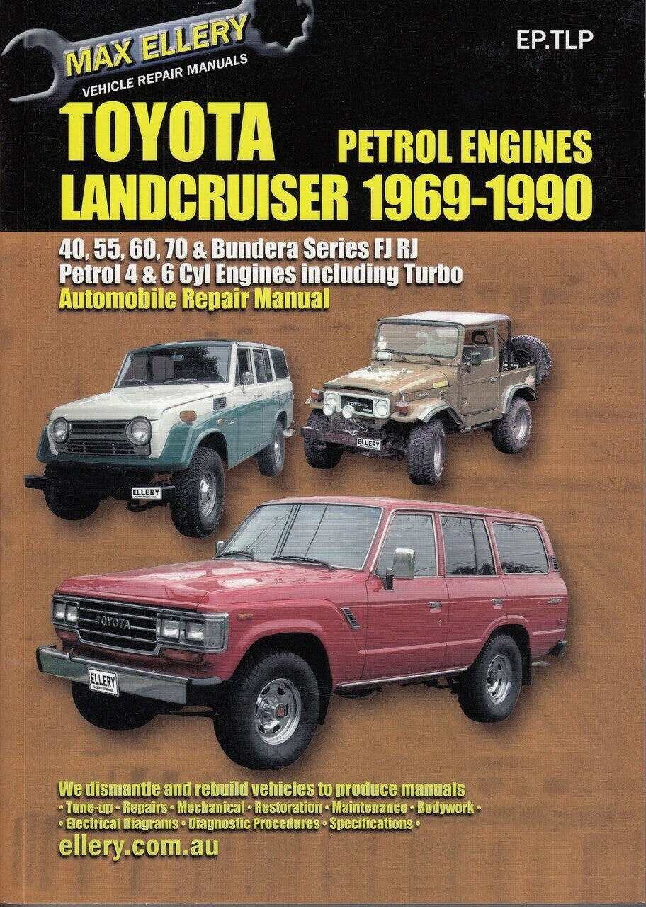 Toyota Land Cruiser FJ, RJ Series Petrol 1969 - 1990 Workshop Manual