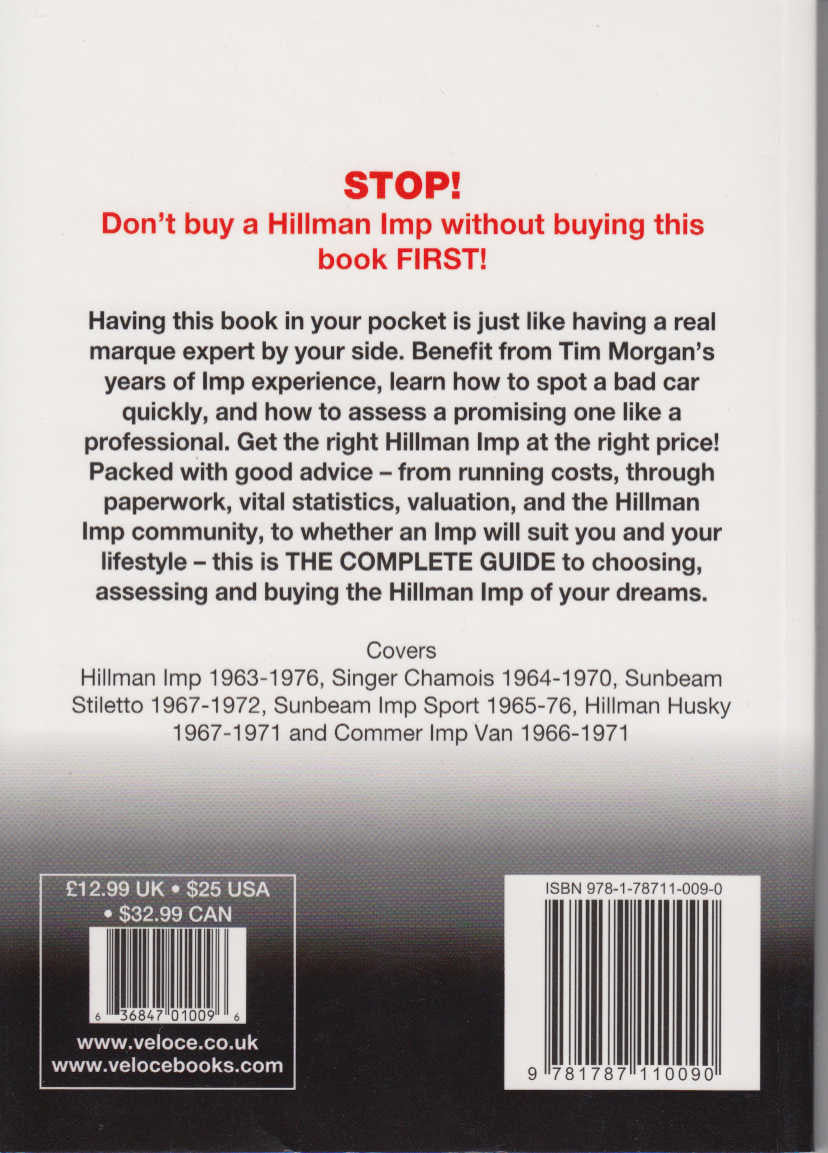 Hillman IMP (All Models incl. Singer, Sunbeam & Commer 1963 - 1976): The Essential Buyer's Guide (9781787110090)