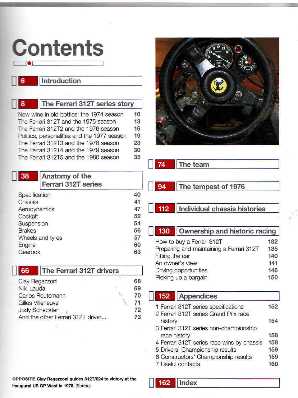 Ferrari 312T 1975 To 1980 (312T, T2, T3, T4, T5 & T6) Owners' Workshop Manual (9780857338112) - cont