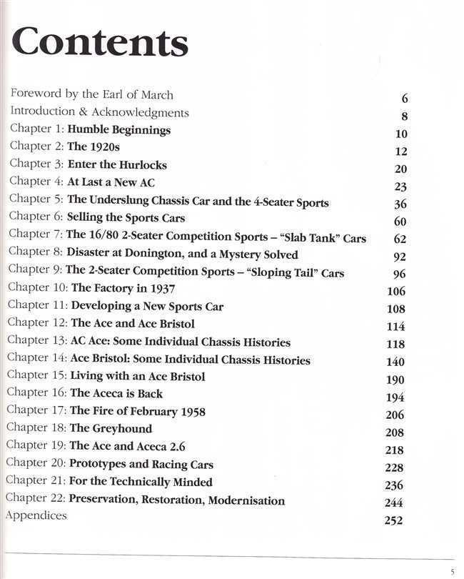 AC Six - Cylinder Sports Cars In Detail (Ace, Aceca, Greyhound) 1933 - 1963
