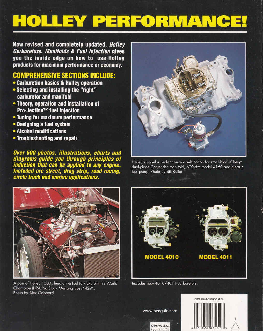 Holley Carburetors: Manifolds & Fuel Injection Revised & Updated 4th Edition (075478010523) - back