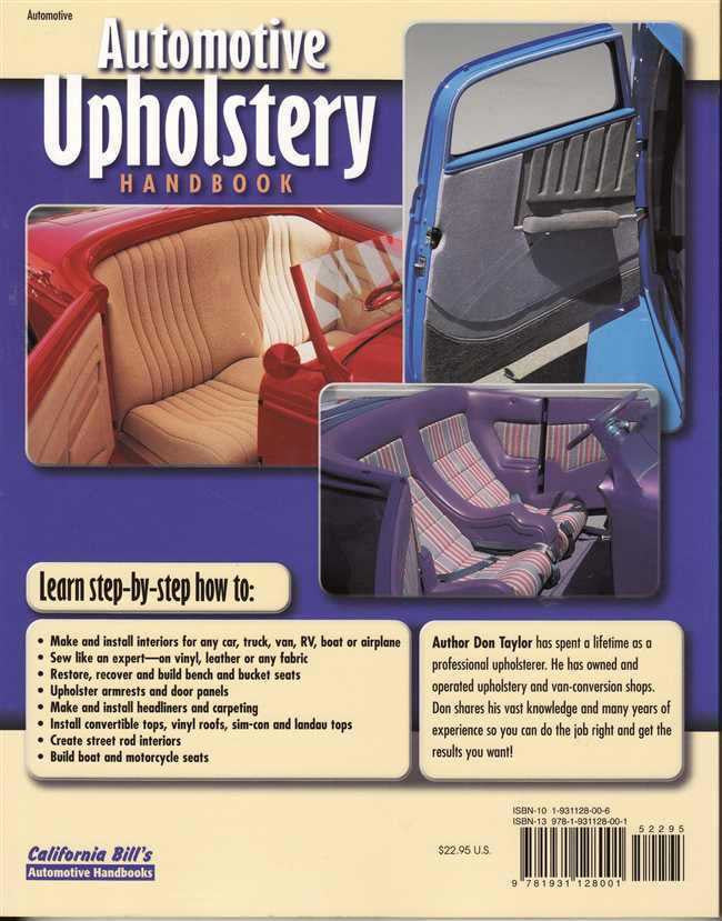 Automotive Upholstery Handbook