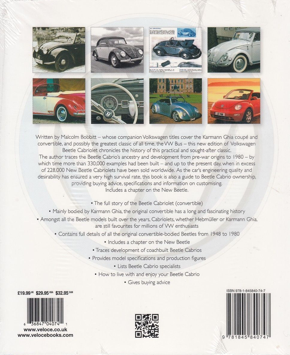 Volkswagen Beetle Cabriolet – The full story of the convertible Beetle Back Cover