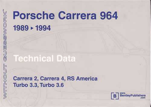 Porsche Carrera 964 1989 - 1994 Technical Data