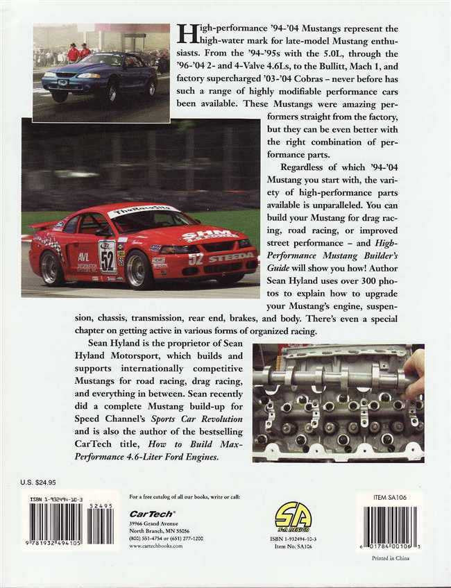 High-Performance Mustang Builder's Guide 1994 - 2004
