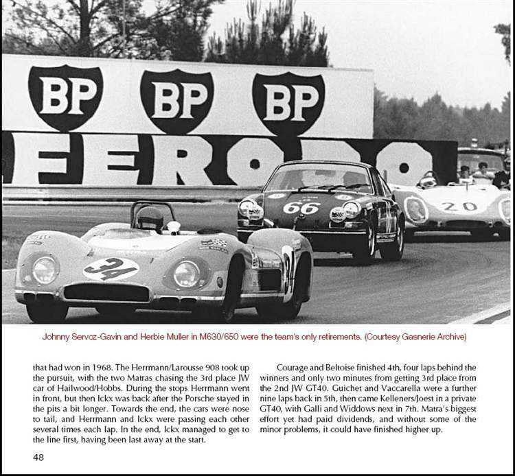 Matra Sports Cars: MS620, 630, 650, 660, 670 1966 to 1974