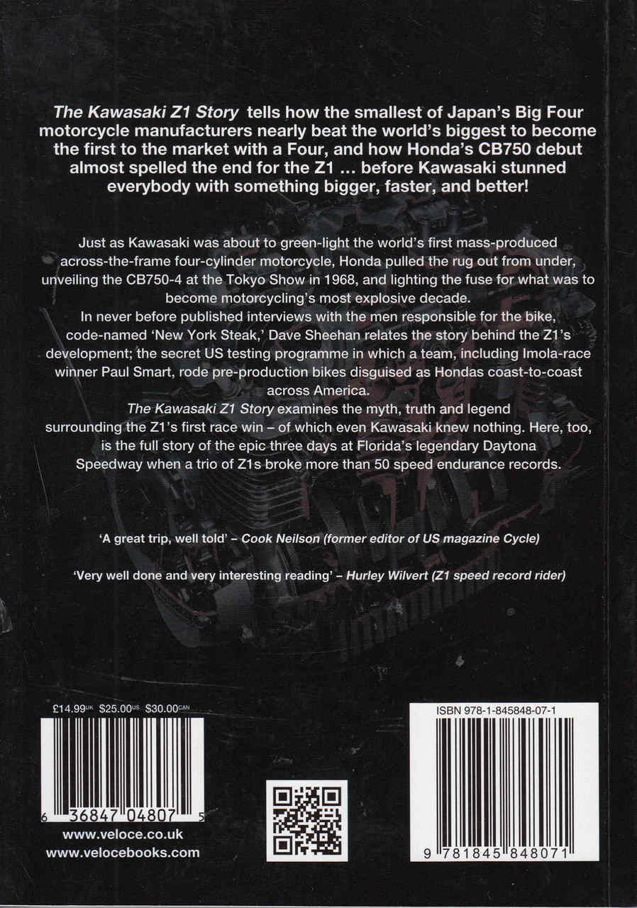 The Kawasaki Z1 Story back
